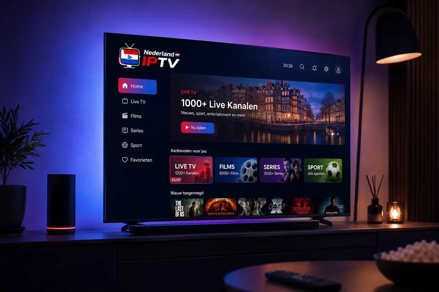 IPTV Nederland - Dutch IPTV abonnement op Smart TV
